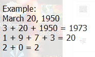 calculating your Birth number